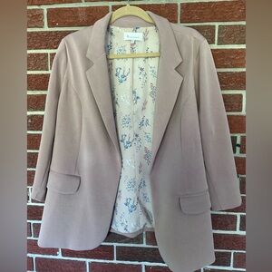Blush pink blazer